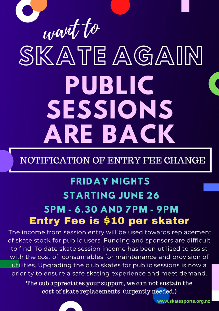 Public Skate Sessions - CURRENTLY ON HOLD